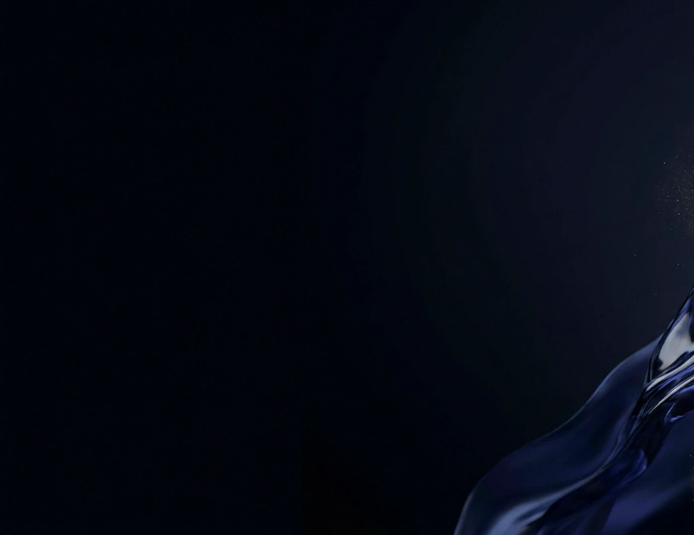 Dark blue liquid swirls dramatically against a black background, representing technical resources.